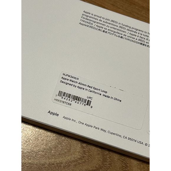 NEW Apple Watch 40mm Nike Sport Loop LE (PRODUCT)RED Woven Unisex Band - SEALED - Picture 4 of 6